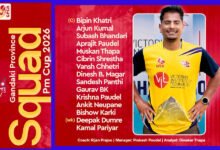 Photo of बिपिन खत्रीको कप्तानीमा गण्डकीको पीएम कप टोलीको घोषणा