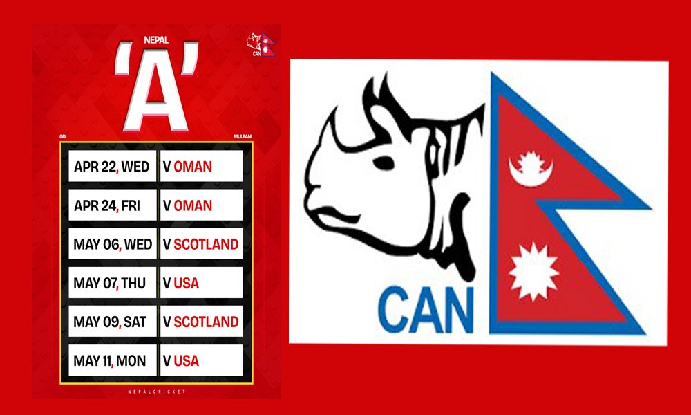 Photo of नेपाल ‘ए’ क्रिकेट टिमको अन्तर्राष्ट्रिय तयारी : ६ एकदिवसीय खेल खेल्ने