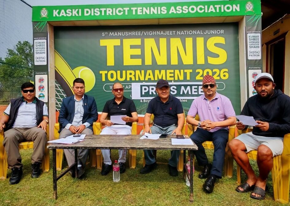 Photo of ‘पाँचौँ मनुश्री–भिग्नजित जुनियर टेनिस’ शनिबारदेखि : १६ इभेन्टमा ९० खेलाडी भिड्दै